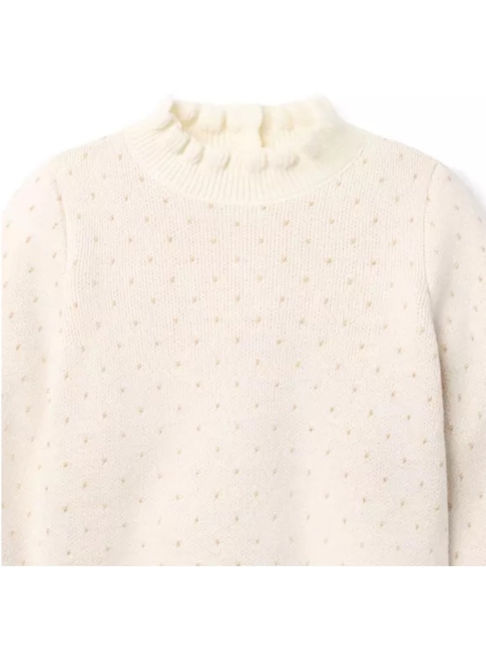 Janie and Jack Spatke Dot Sweater in Cream. 2T. NWOT